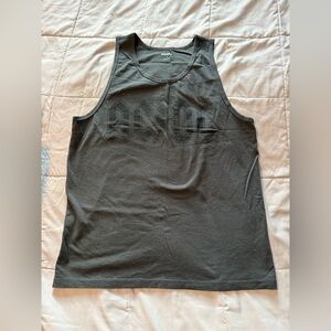 Old Navy Dark Gray Graphic Tank Top